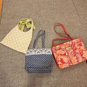 Vera Bradley Bag Lot Bundle of 3 laptop case‎ shoulder bag tote